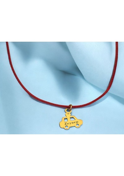 Archin Zeynep İsmine Özel 14 Ayar Altın Plakalı Kırmızı Bağlıklı Araba Motifli Hediyelik Kolye-626isim Zeynep Archin Zeynep İsmine Özel 14 Ayar Altın Plakalı Kırmızı Bağlıklı Araba Motifli Hediyelik Kolye-626isim Zeynep