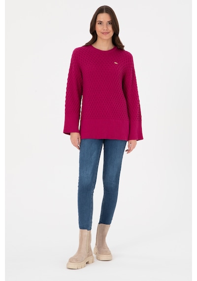 U.S. Polo Assn. U.s. Polo Assn. Kadın Fuşya Kazak /triko 50314698-vr023 Fusya