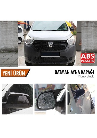 Dacia Dokker Yarasa Ayna Kapağı Batman Parlak Siyah Piano Black
