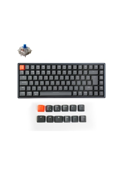 Keychron K2-C2H-UK HotSwap RGB Gateron Blue Switch Alüminium (Version 2) UK ISO Mekanik Klavye
