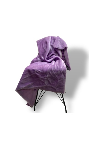 Zp-lutur- Tüy Dökmez Ithal Lila Renk Peluş Kumaş 100x150 Cm Ev Tekstil Lila Lila
