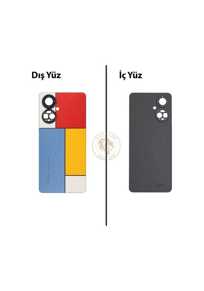 Tecno Camon 19 Pro Renkli Uyumlu Arka Kapak Arka Cam Batarya Pil Kapağı Lazer Kesim Back Cover Diğer