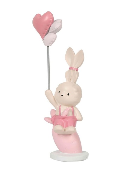 Vitale Pembe Havuçlu Tavşan 25x11 Cm Ak.kz0044