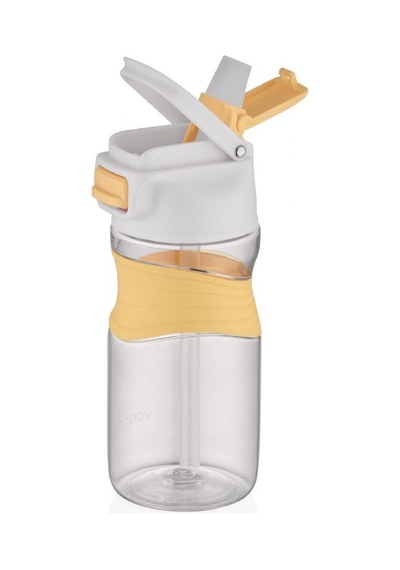 Vagonlife 450 Ml Tritan Silikon Pipetli Spor Ve Çocuk Genç Yetişkin Matara - Sarı