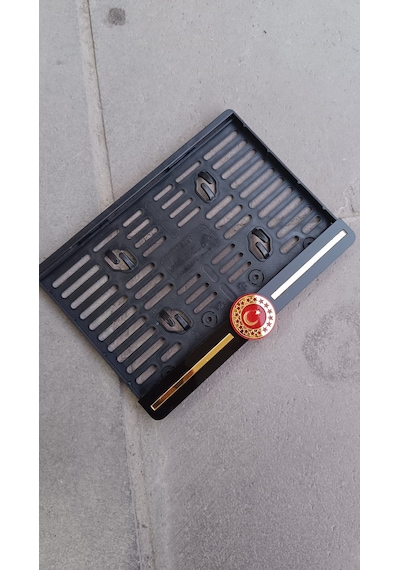 Motor Plakalık - Fors Türk Bayrağı - Cb Forsu Bayraklı Motorsiklet Plakalık Başkanlık Bayrak Fors Plakalık