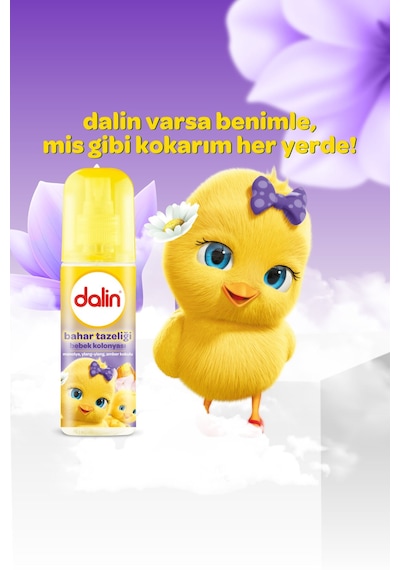 4 Adet Dalin Sprey Kolonya Bahar Tazeliği 150 Ml