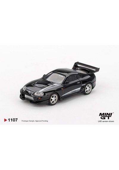 1:64 Ölçek Mini Gt Toyota Supra Veilside Combat V-ıı Black Diecast Metal Minyatür Model Araba 5cm
