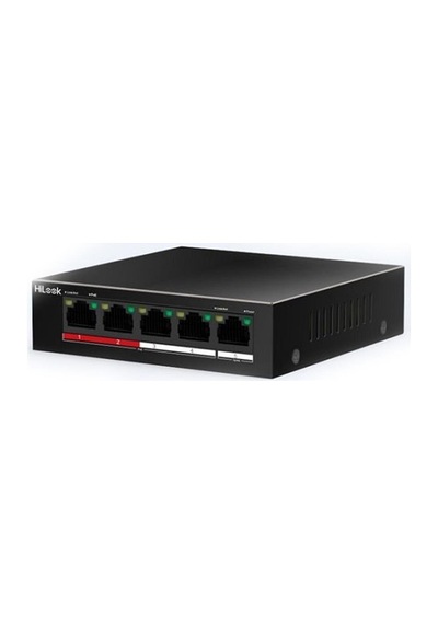 Hılook Ns-0105p-35 B , 4 Port, Megabit, Poe 35w, 1 Port Megabit Uplink, Long Range 250metre, Yönetilemez, Masaüstü Switch