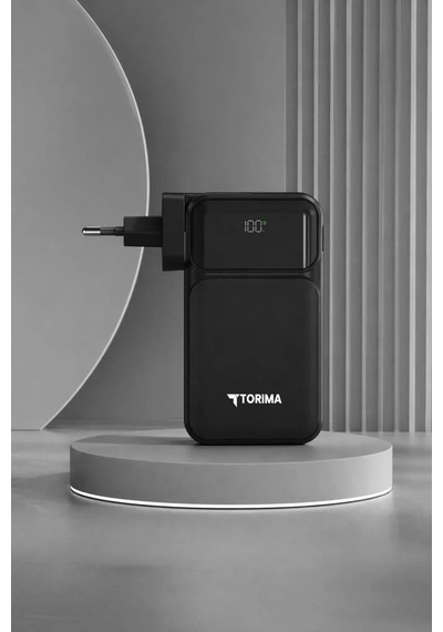 Delux Serisi Batarya Yedek Günlük 20000 Mah Powerbank Trm-1027 Siyah 22,5w Çok Renkli