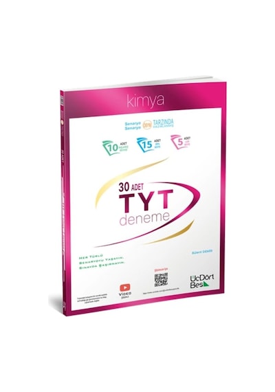 Tyt Kimya 30 Lu Deneme Soru Bankası 345 Üçdörtbeş Güncel İçeriğe Sahiptir