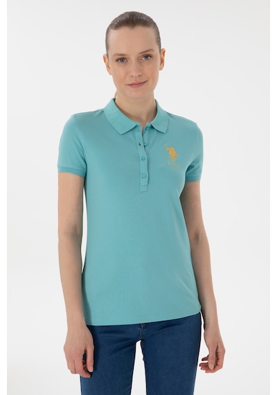 U.S. Polo Assn. Kadın Mint Basic Polo Yaka Tişört 50280071-VR090