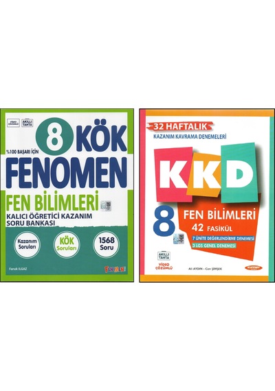 Fenomen 8. Sınıf Fen B. Kök+kurmay Kkd 2 Kitap