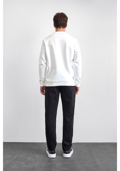Back & Bond Erkek Sweat B35w12005 101 Beyaz Beyaz