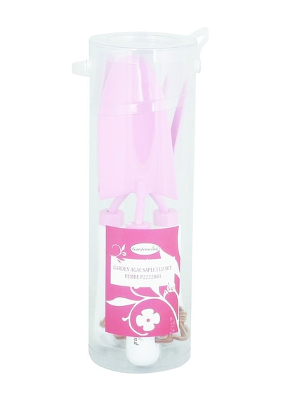 Gardenwind Pembe 3'lü Bahçe Kürek Seti - Ahşap Beyaz Saplı