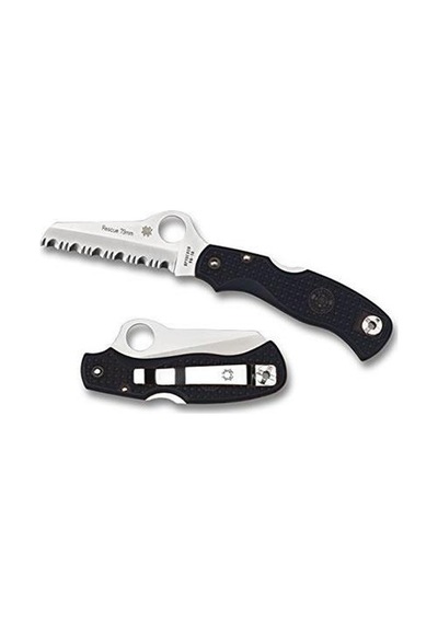 Spyderco C45sbk Rescue 79mm Kamp Çakı Siyah