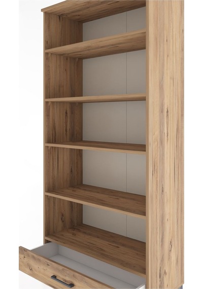 Hyperion Dolap 5 Raflı Tek Çekmeceli 88x44x195 Çam-çam Çam