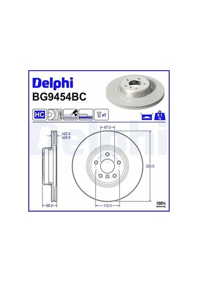 Bmw 5 G30 530i Xd 2.0 2017-2020 Delphi Ön Disk Netpar54bc 2 Adet