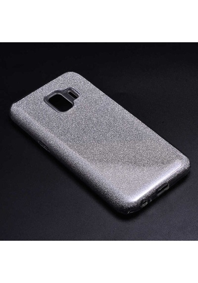 Samsung Uyumlu Galaxy J2 Core Kılıf Zore Shining Silikon Gümüş