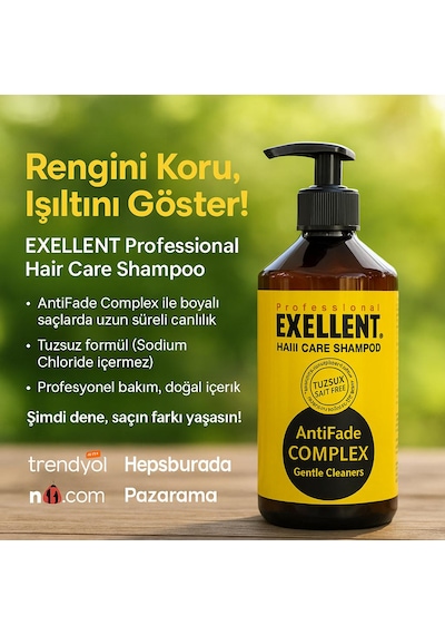 Exellent Antifade Complex Şapuanı Kepekli - Yağlı
