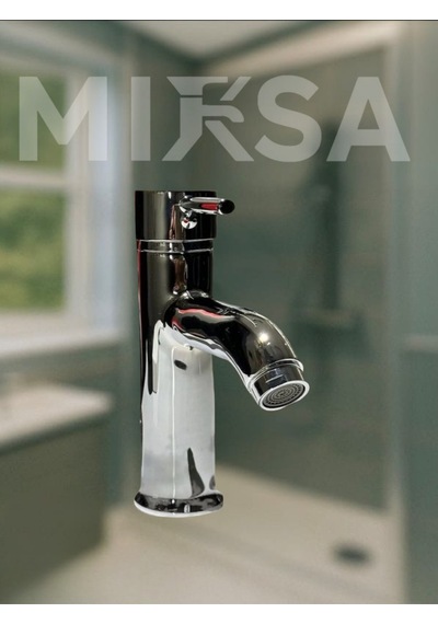 Krom Sabit Banyo Lavabo Musluğu Bataryası