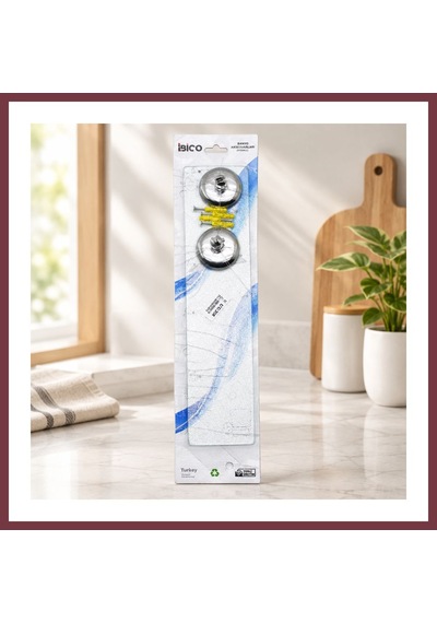 Storeşahin Cam Etajer Krom Askılı Vidalı Montaj Shn0720