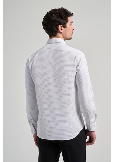 İmza Uzun Kol Desenli Armürlü İtalyan Yaka Cepsiz Pamuklu Classic Slim Fit Gömlek 1004250196 Siyah İmza Uzun Kol Desenli Armürlü İtalyan Yaka Cepsiz Pamuklu Classic Slim Fit Gömlek 1004250196 Siyah