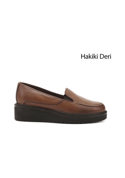 Gönderi(R) Gönderi R Taba Antik Dolgu Taban Hakiki Deri Ayakkabı Taba