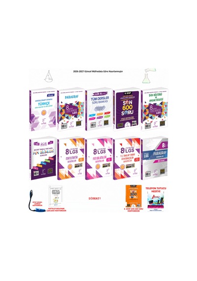Karekök 8. Sınıf Lgs Tüm Dersler Konu Anlatımı 10 Kitap Seti