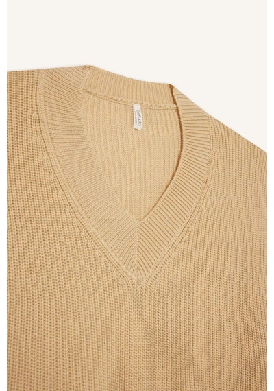 Defacto Kız Çocuk Oversize Geniş Kalıp V Yaka Triko Süveter F2625a825aubn300 Kahve