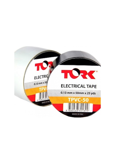 Tork Tpvc-50 İzoleli Geniş Elektrik Bandı Siyah
