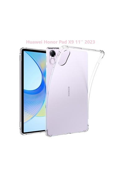 Honor Pad X9 11.5'' Inç Uyumlu Şeffaf Silikon Köşe Koruyuculu Tablet Kılıfı Kılıf
