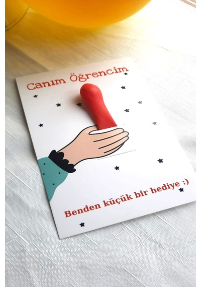 Balonlu Hediye Kartı 10 Adet - Kuşe Kartlı Okul Hediyesi