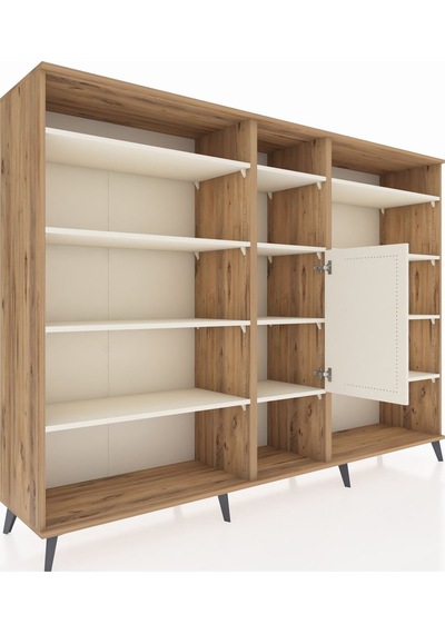 Hyperion Dolap 12 Raflı Tek Kapaklı 220x44x163 Çam-aytaşı Çam-aytaşı Hyperion Dolap 12 Raflı Tek Kapaklı 220x44x163 Çam-aytaşı Çam-aytaşı