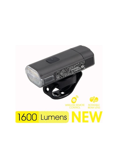 Moon Rıgel Max-s 1600 Lümen Usb Bisiklet Ön Far Lambası Siyah