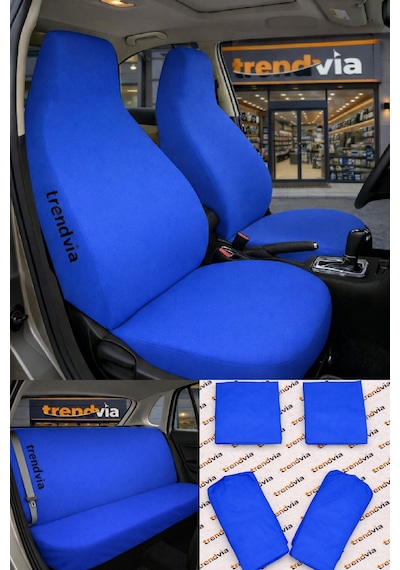 Penye Likralı Esnek Oto Koltuk Kılıfı Koruyucu Servis Kılıfı Ön & Arka Koltuk Uyumlu 37936369