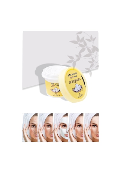 Egg White Yumurta Akı Maskesi-peeling,siyah Nokta,akne Temizleme,gözenek Sıkılaştırıcı 125g