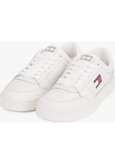 Tommy Hilfiger Erkek Rahat Düz Taban Nefes Alabilir Üst Yüzeyli Deri Beyaz Sneaker Em0em01574-ybl-12285 Beyaz Tommy Hilfiger Erkek Rahat Düz Taban Nefes Alabilir Üst Yüzeyli Deri Beyaz Sneaker Em0em01574-ybl-12285 Beyaz