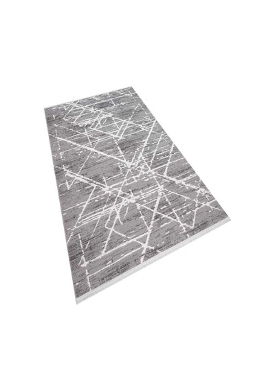 Etro Dekoratif Modern Akrilik Makine Halısı Et06 Koyu Gri