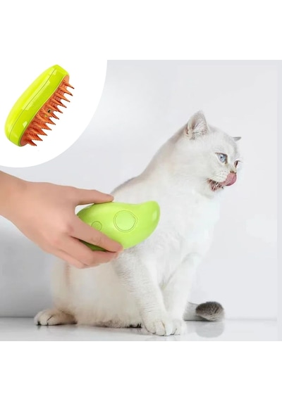 Büro Ev Evcil Hayvanı İçin Buharlı Silikon Uç Kedi Köpek Tüy Yıkama Fırçası