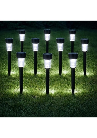 10'lu Güneş Enerjili Led Bahçe Aydınlatması Solar Aydınlatma Ip44 Su Geçirmez Işık Seti Diğer