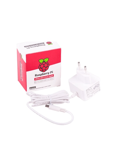 Teknomagazam-Raspberry Pi 4 Lisanslı Güç Adaptörü 5V 3A Usb-C
