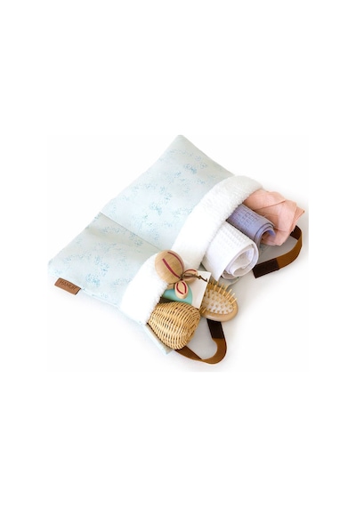 Pratik Askılı Organizer Bebek Arabası Beşik Kenar Fluffy Organizer Solid Yeşil