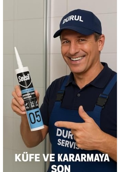 Selsil 3 Adet Duşakabin Silikonu, Suya Neme Küfe Dayanıklı Sızdırmazlık Çok Renkli