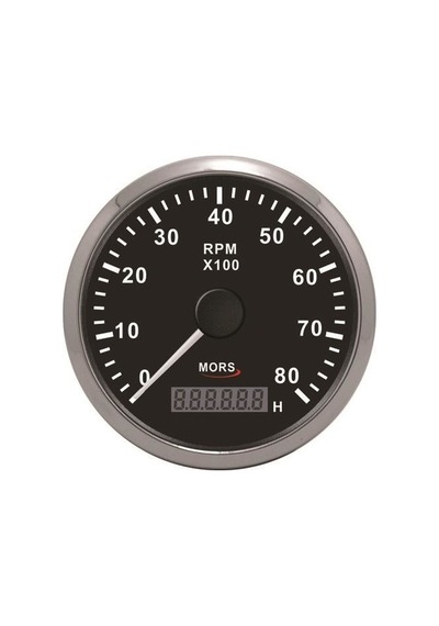 Mors Devir Göstergesi Motor Zaman Saatli 12-24V 8000 Rpm Siyah