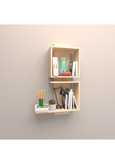 Rafkestir Artı Duvar Raf Set Akçaağaç ( Mat )