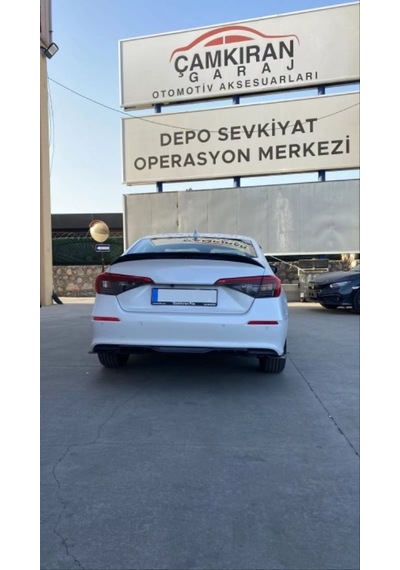 Autogp Honda Civic Fe1 Arka Tampon Difüzörü Aero Pianoblack 2021+ Cmhncv22df