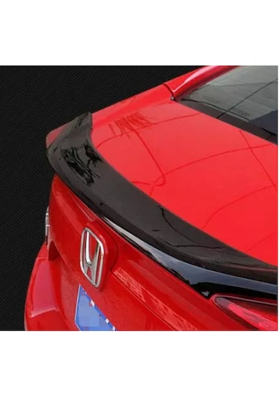 Autogp Honda Civic Fc5 Uyumlu Bagaj Üstü Spoiler Anatomik Hybrid Siyah 2016+