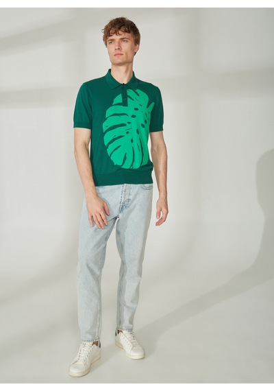 Bikkembergs Yeşil Erkek Polo T-shirt C S P50 10