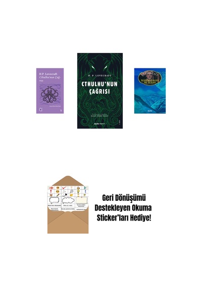 Everest Açıkhava 6 - Cthulhu Nun Çağrısı + Cthulhu'nun Çağrısı + Bilinmeyen Kadath'a Düş Yolculuğu + Okuma Sticker'ları