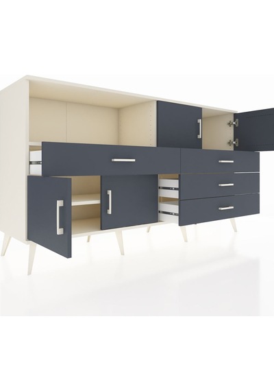 Hyperion Konsol 2 Raflı 4 Çekmeceli 4 Kapaklı 176x44x99 Aytaşı-antrasit Aytası/antrasıt - Aytası Hyperion Konsol 2 Raflı 4 Çekmeceli 4 Kapaklı 176x44x99 Aytaşı-antrasit Aytası/antrasıt - Aytası